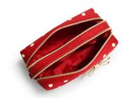 Czerwone bawełniane torebki damskie podróżne Kosmetyczne torebki modne