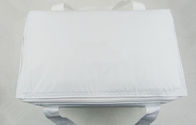 Torba na piknik 600D z poliestru, 24 puszki, promocyjna torba na lunch w kolorze białym