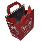 Red Fitness PP nietkany izolowany Lunch Cooler Bag Silk Sitodruk Logo