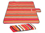 Składany koc plażowy Duży wodoodporny piknikowy dywanik z nadrukami w paski