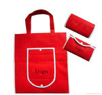 OEM ODM Czerwona składana torba na zakupy / nietkane torby na prezenty personalizowane