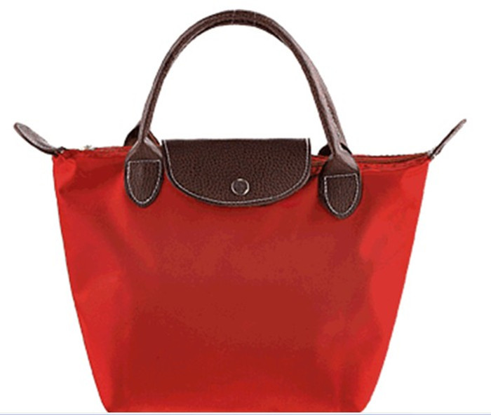 Modne damskie torby z grubej bawełny Czerwone poliestrowe torebki z nadrukiem