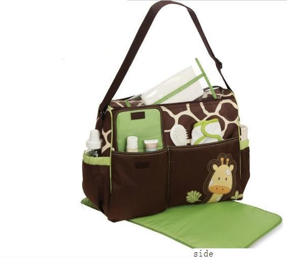 Niestandardowe popularne torby na pieluchy dla niemowląt Małe torby na zmianę z nadrukiem logo z nadrukiem